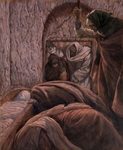 Gesù nel sepolcro, illustrazione per La vita di Cristo da James Jacques Joseph Tissot
