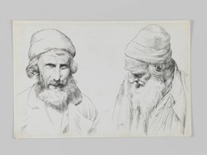 Ebrei e yemeniti, Gerusalemme, illustrazione da La vita di Nostro Signore Gesù Cristo da James Jacques Joseph Tissot