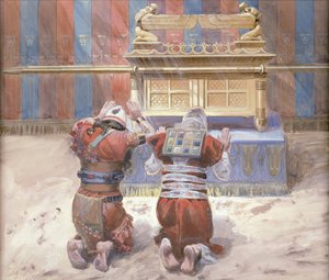 Mosè e Giosuè davanti al tabernacolo