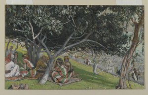Natanaele sotto il fico, illustrazione da La vita di Nostro Signore Gesù Cristo da James Jacques Joseph Tissot