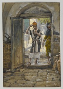 Entrando nella casa, salutala, illustrazione da La vita di Nostro Signore Gesù Cristo da James Jacques Joseph Tissot