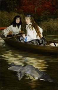 Sul Tamigi, un airone, c.1871-72 da James Jacques Joseph Tissot