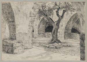 Edificio annesso del Convento Armeno, Gerusalemme, illustrazione da La vita di Nostro Signore Gesù Cristo
