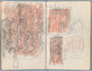 Pagine da un album di schizzi per La vita di Nostro Signore Gesù Cristo da James Jacques Joseph Tissot