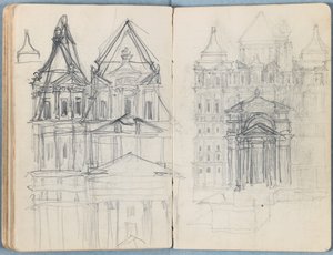 Pagine da un album di schizzi per La vita di Nostro Signore Gesù Cristo da James Jacques Joseph Tissot