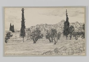 Luogo del Cortile dei Gentili, Haram, illustrazione da La vita di Nostro Signore Gesù Cristo