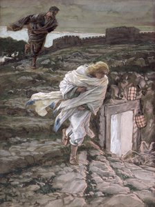San Pietro e San Giovanni Corrono alla Tomba, illustrazione per La Vita di Cristo, c.1886-94 da James Jacques Joseph Tissot