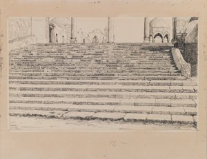 Scala del Cortile di Haram, illustrazione da La vita di Nostro Signore Gesù Cristo da James Jacques Joseph Tissot