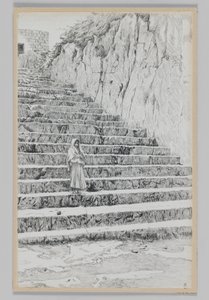 Scale che conducono alle Tombe dei Profeti, illustrazione da La vita di Nostro Signore Gesù Cristo da James Jacques Joseph Tissot