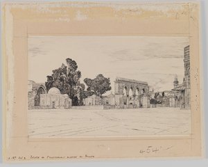 Supposto sito del Tempio, illustrazione da La vita di Nostro Signore Gesù Cristo da James Jacques Joseph Tissot