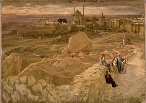 La Cittadella, Il Cairo, vista dal Mokattam verso sud-est, c.1886-96 da James Jacques Joseph Tissot