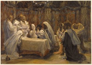 La comunione degli apostoli, illustrazione per La vita di Cristo da James Jacques Joseph Tissot