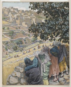 I discepoli mangiano grano, illustrazione da La vita di Nostro Signore Gesù Cristo