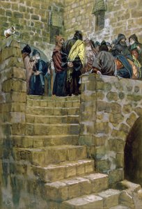 Il consiglio malvagio di Caifa, illustrazione per La vita di Cristo, c.1886-96