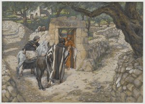 Il puledro di Betfage, illustrazione da La vita di Nostro Signore Gesù Cristo, 1886-94 da James Jacques Joseph Tissot