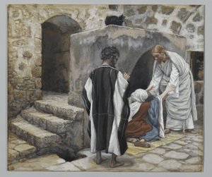 La guarigione della suocera di Pietro, illustrazione da La vita di Nostro Signore Gesù Cristo