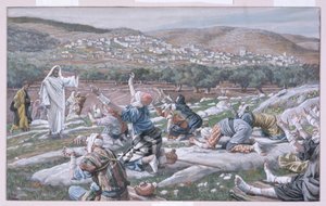 La guarigione dei lebbrosi, illustrazione per La vita di Cristo, c.1886-94 da James Jacques Joseph Tissot