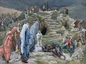 Le Sante Donne Stanno Lontano Osservando Ciò che è Fatto, illustrazione per La Vita di Cristo, c.1886-94