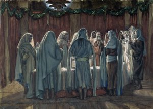 La Pasqua ebraica, illustrazione per La vita di Cristo, c.1884-96 da James Jacques Joseph Tissot