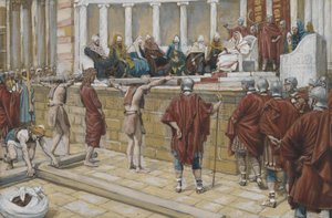 Il giudizio sul Gabbatha, illustrazione da La vita di Nostro Signore Gesù Cristo, 1886-94