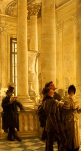 Le scale nord al Louvre da James Jacques Joseph Tissot