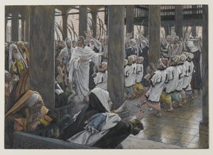 La processione nel tempio, illustrazione da La vita di Nostro Signore Gesù Cristo, 1886-94 da James Jacques Joseph Tissot