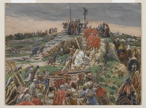La processione verso il Calvario, illustrazione da La vita di Nostro Signore Gesù Cristo, 1886-94