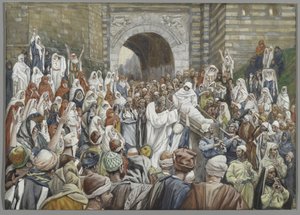 La resurrezione del figlio della vedova a Nain, illustrazione da 