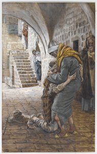Il ritorno del figliol prodigo, illustrazione per La vita di Cristo, c.1886-96 da James Jacques Joseph Tissot