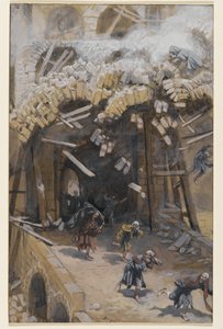 La torre di Siloe, illustrazione da La vita di Nostro Signore Gesù Cristo, 1886-96