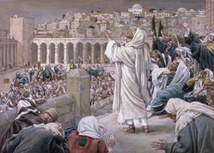 La voce dal cielo, illustrazione per La vita di Cristo, c.1886-96 da James Jacques Joseph Tissot