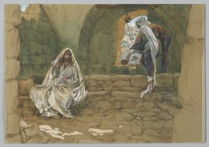 La donna di Samaria al pozzo, illustrazione da La vita di Nostro Signore Gesù Cristo