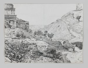 Tomba di Assalonne, Valle di Giosafat, illustrazione da La vita di Nostro Signore Gesù Cristo da James Jacques Joseph Tissot