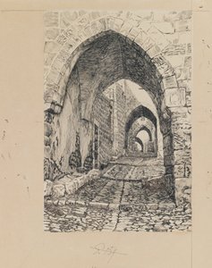 Via Dolorosa, Gerusalemme, illustrazione da La vita di Nostro Signore Gesù Cristo da James Jacques Joseph Tissot