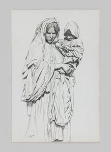 Donna e bambino di Gerico, illustrazione da La vita di Nostro Signore Gesù Cristo da James Jacques Joseph Tissot