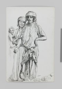 Donne di Geba, Samaria, illustrazione da La vita di Nostro Signore Gesù Cristo da James Jacques Joseph Tissot