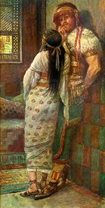 Sansone e sua moglie di J James Tissot