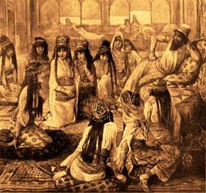 Salomone e il suo harem (Libro dei Re) da James Jacques Joseph after Tissot