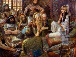 I Filistei visitano Dalila da James Jacques Joseph after Tissot