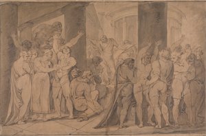 Il corpo di Lucrezia esposto ai Romani da James Jefferys