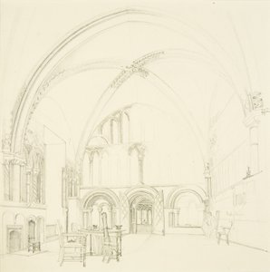 Interno della sala capitolare della cattedrale di Bristol