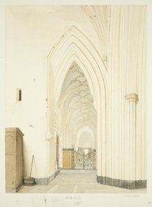Navata nord di St Mary Redcliffe, guardando a est da James Johnson