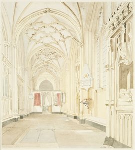 Navata nord di St Mary Redcliffe, vista verso ovest da James Johnson