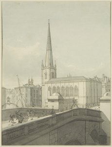 Chiesa di St Nicholas e parte del Ponte di Bristol