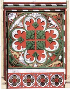 Dettagli di uno Schermo Dipinto nella Chiesa di Dickleburgh, Norfolk, da 