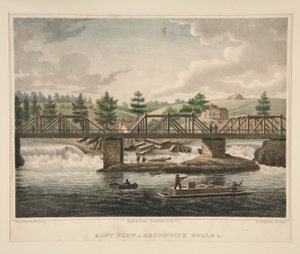 Vista est delle cascate di Brunswick, Me. da James Kidder