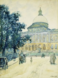 La Bullfinch State House, Boston, 1898 da James Kinsella
