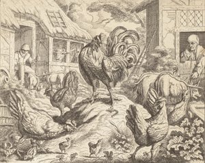 Il gallo e la pietra preziosa, dalle favole di Esopo da James Kirk