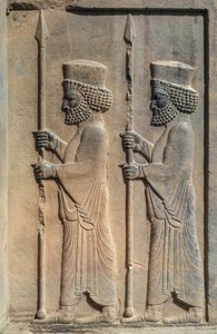 Un rilievo scolpito a Persepoli. Dario I iniziò a costruire la sua capitale cerimoniale