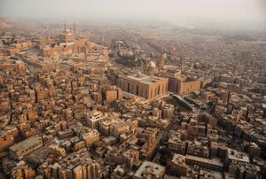 Veduta aerea del Cairo. IL CAIRO, EGITTO.